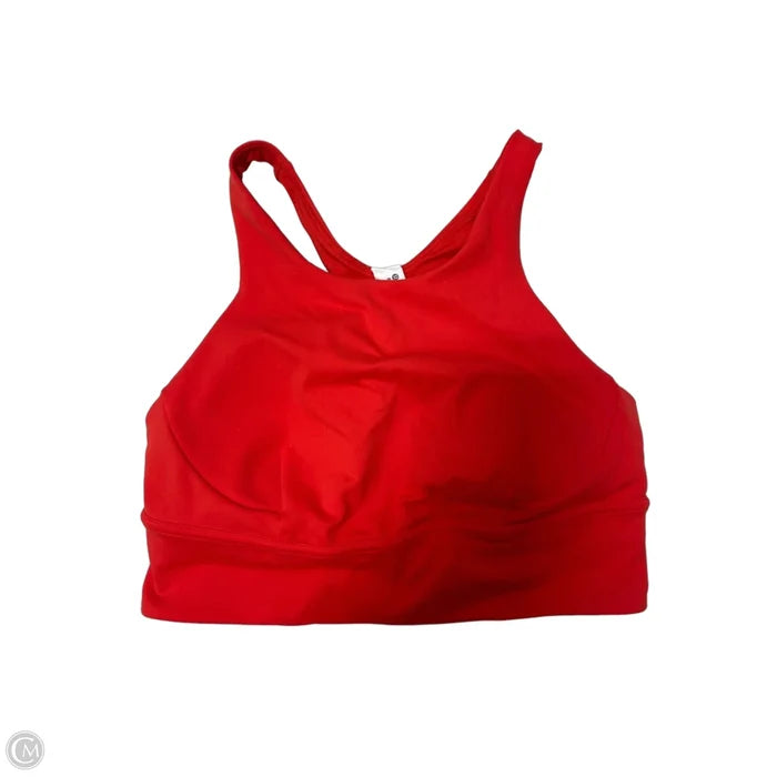 Athletic Bra By Lululemon In Orange, Size: 8