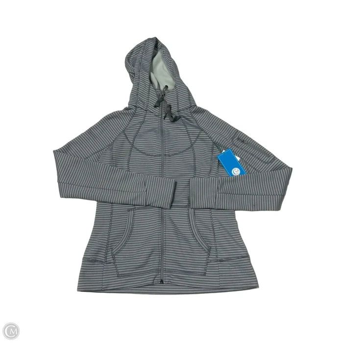Athletic Jacket By Athleta In Grey, Size: L