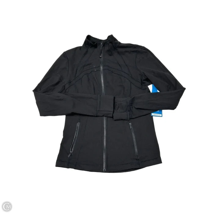 Athletic Jacket By Lululemon In Black, Size: 12