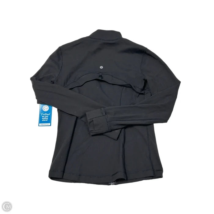 Athletic Jacket By Lululemon In Black, Size: 12