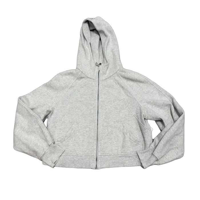 Athletic Jacket By Lululemon In Grey, Size: S