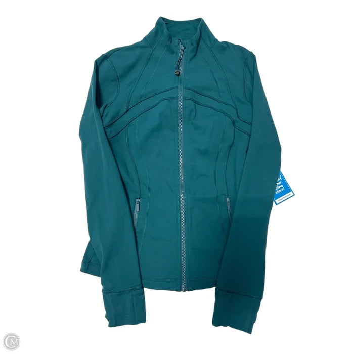 Athletic Jacket By Lululemon In Teal, Size: 6