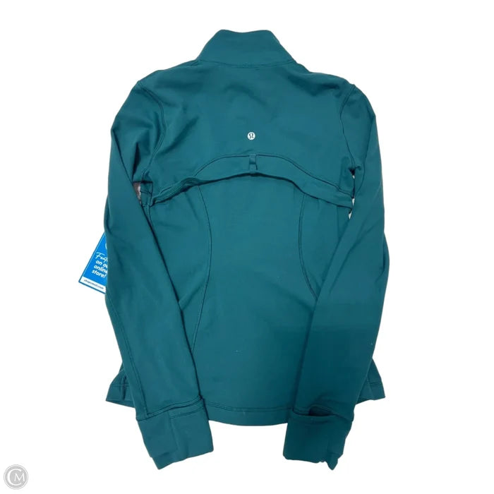 Athletic Jacket By Lululemon In Teal, Size: 6