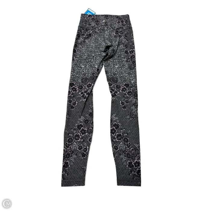 Athletic Leggings By Lululemon In Black & Purple, Size: S