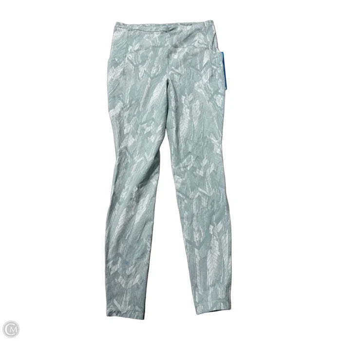 Athletic Leggings By Lululemon In Blue & White, Size: M