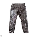 Athletic Leggings By Lululemon In Brown & Silver, Size: L