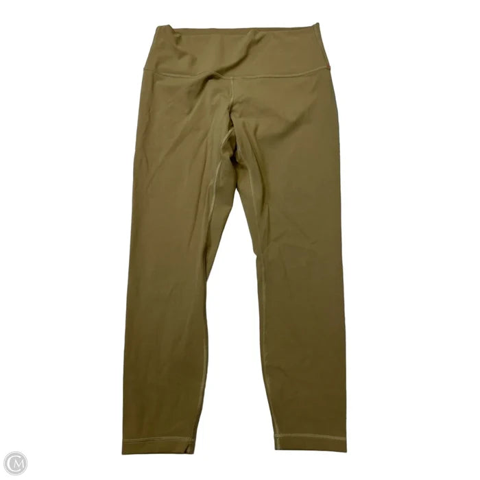Athletic Leggings By Lululemon In Brown, Size: 12