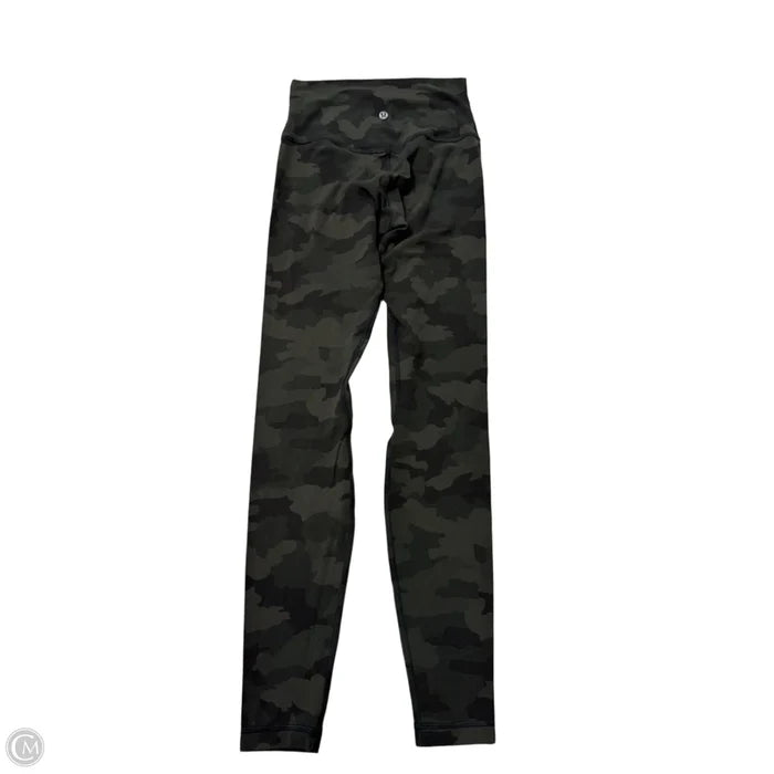 Athletic Leggings By Lululemon In Green, Size: S
