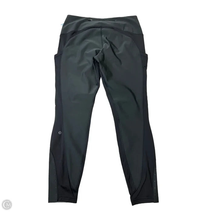 Athletic Leggings By Lululemon In Grey, Size: 12