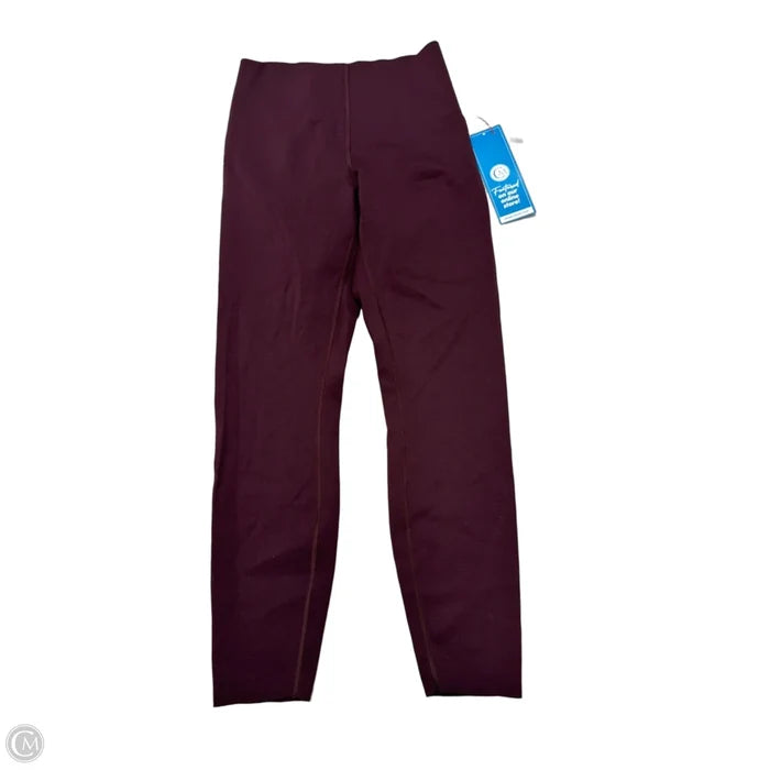 Athletic Leggings By Lululemon In Maroon, Size: M