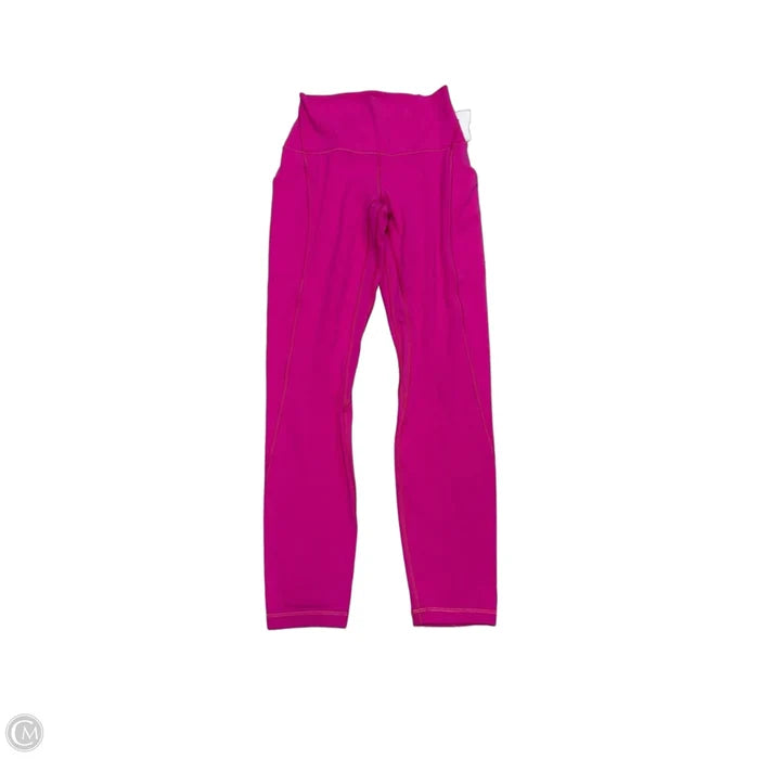 Athletic Leggings By Lululemon In Pink, Size: S