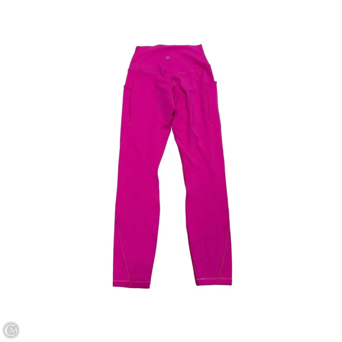 Athletic Leggings By Lululemon In Pink, Size: S