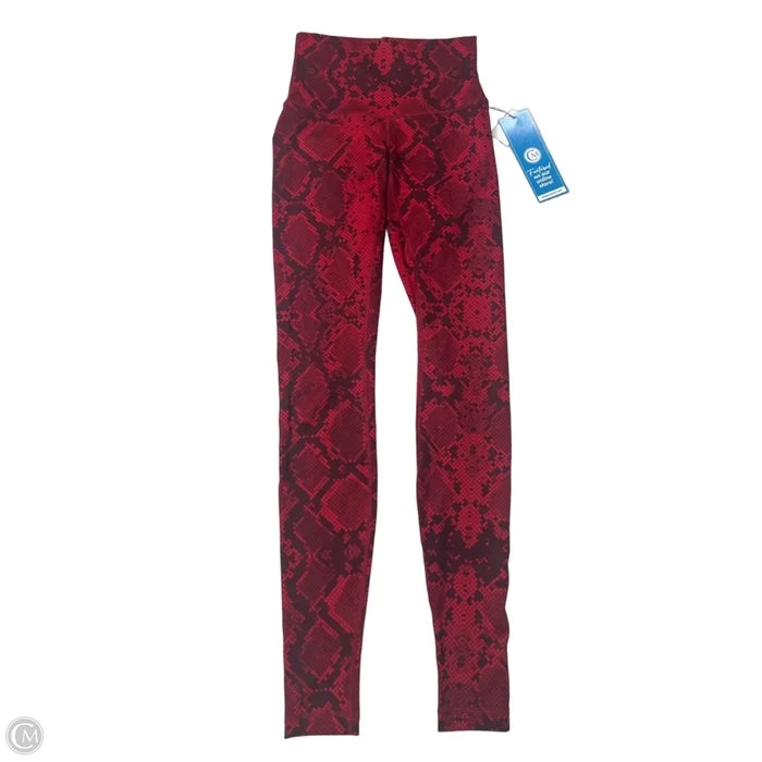 Athletic Leggings By Lululemon In Red, Size: S