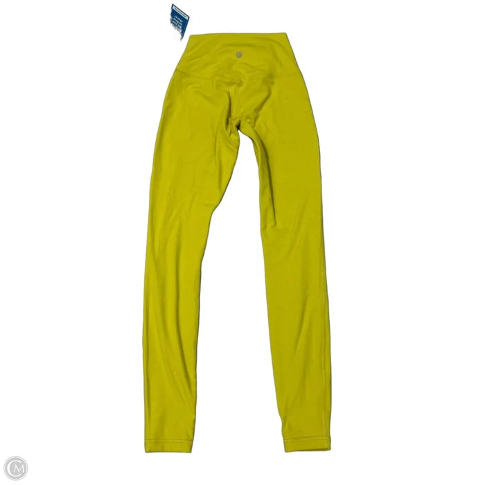 Athletic Leggings By Lululemon In Yellow, Size: S