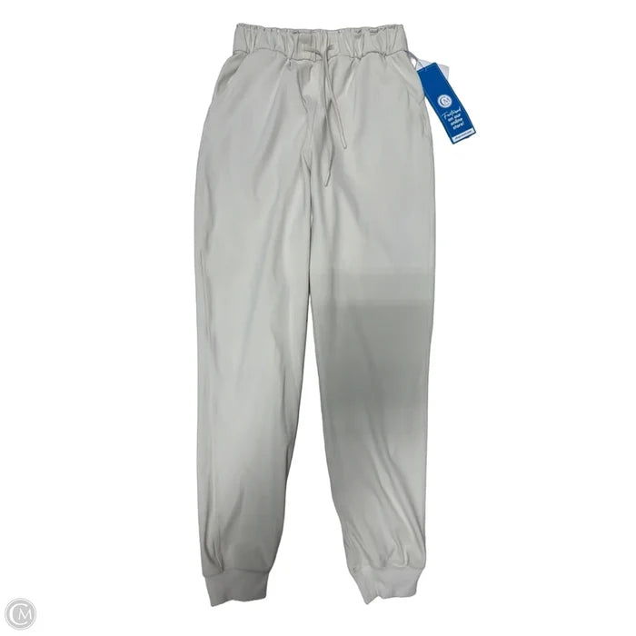 Athletic Pants By Lululemon In Cream, Size: S