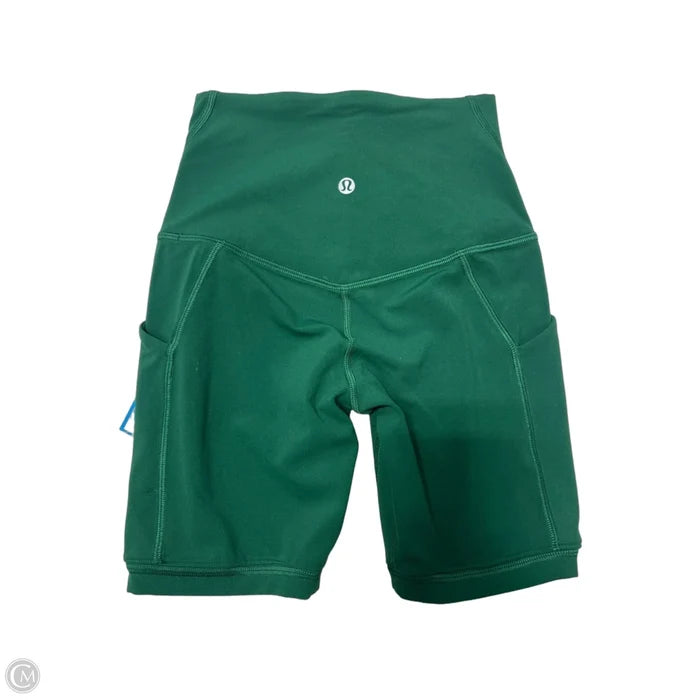 Athletic Shorts By Lululemon In Green, Size: Xs
