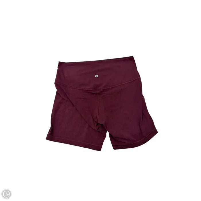 Athletic Shorts By Lululemon In Maroon, Size: M