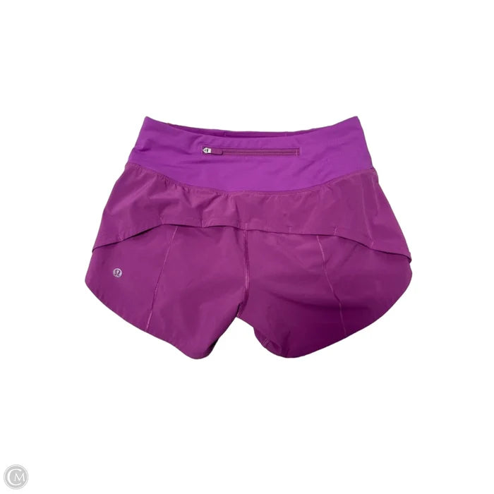 Athletic Shorts By Lululemon In Purple, Size: Xs