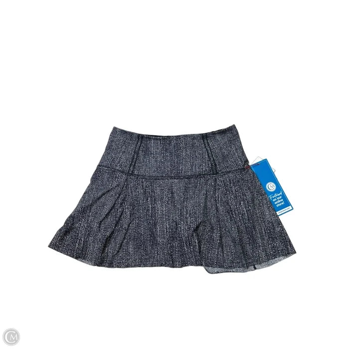 Athletic Skirt By Lululemon In Black & White, Size: 6