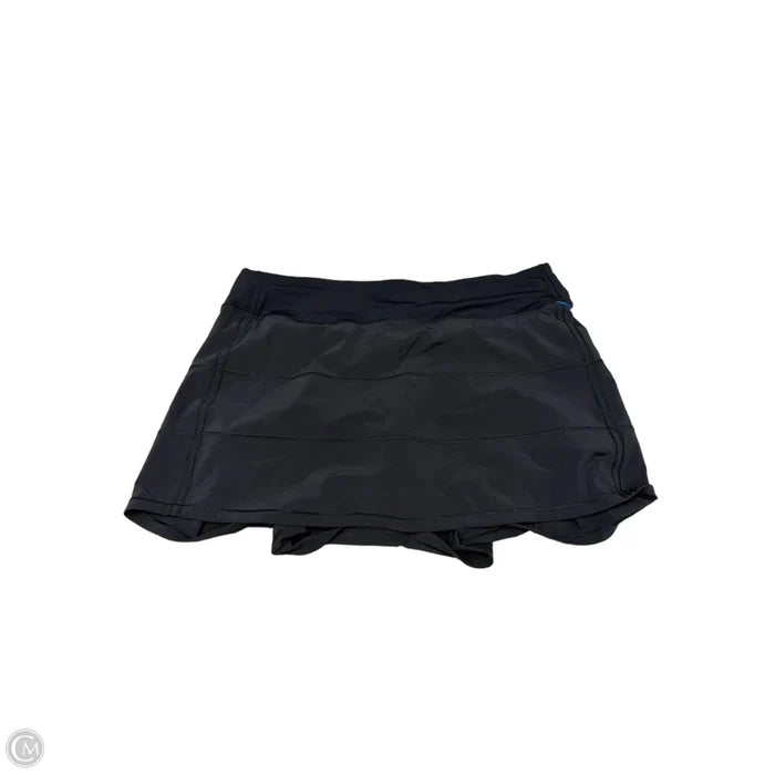 Athletic Skort By Lululemon In Black, Size: 12L