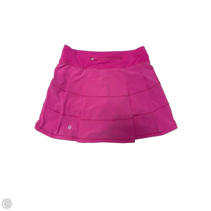 Athletic Skort By Lululemon In Pink, Size: S