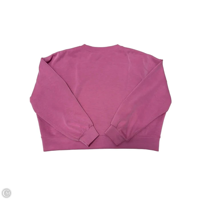 Athletic Sweatshirt Collar By Lululemon In Pink, Size: L