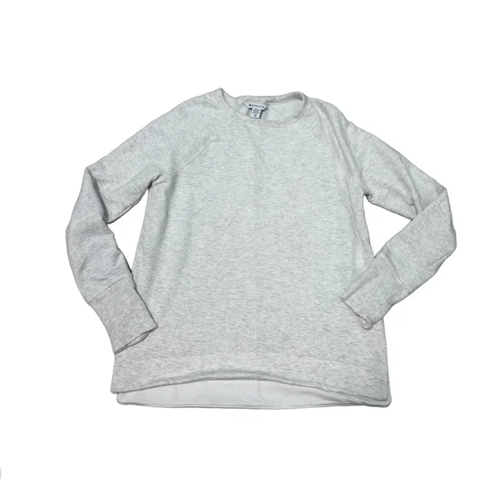 Athletic Sweatshirt Crewneck By Athleta In Grey, Size: Xs