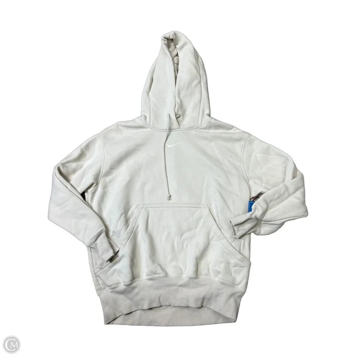Athletic Sweatshirt Hoodie By Nike Apparel In Cream, Size: Xs