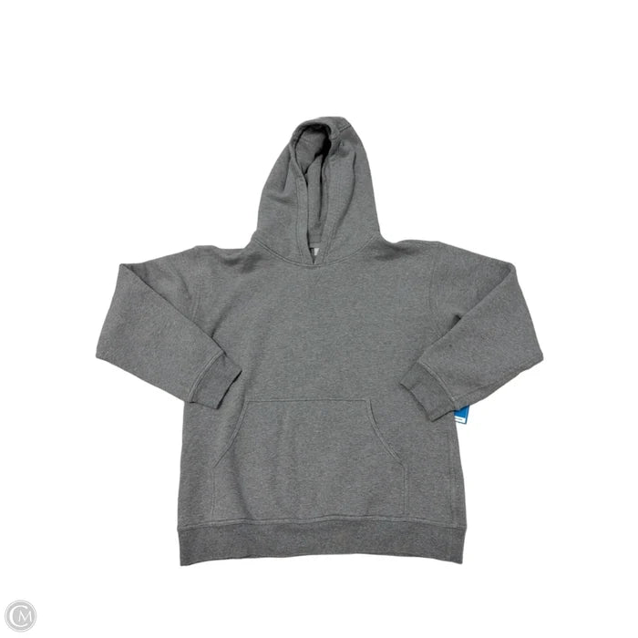 Athletic Sweatshirt Hoodie By Lululemon In Grey, Size: M