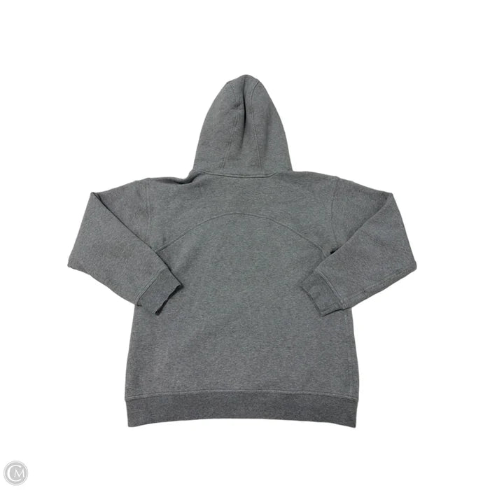 Athletic Sweatshirt Hoodie By Lululemon In Grey, Size: M