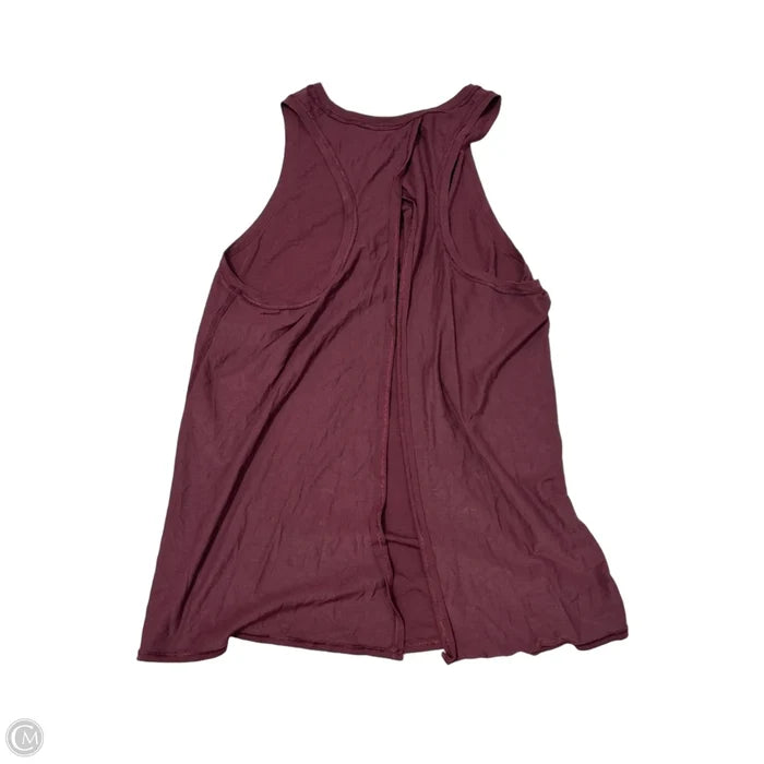 Athletic Tank Top By Lululemon In Maroon, Size: M