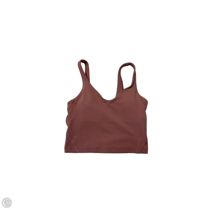 Athletic Tank Top By Lululemon In Orange, Size: Xs