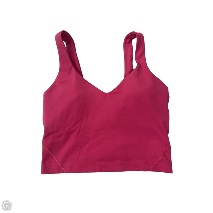 Athletic Tank Top By Lululemon In Pink, Size: S
