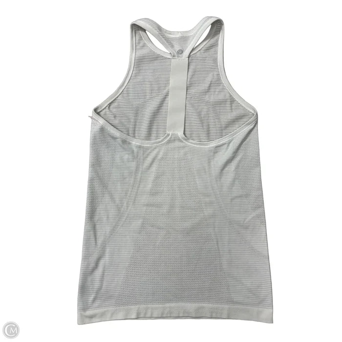 Athletic Tank Top By Lululemon In White, Size: 6