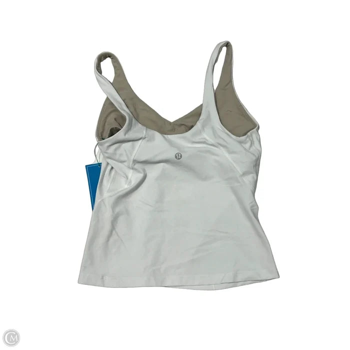 Athletic Tank Top By Lululemon In White, Size: 6