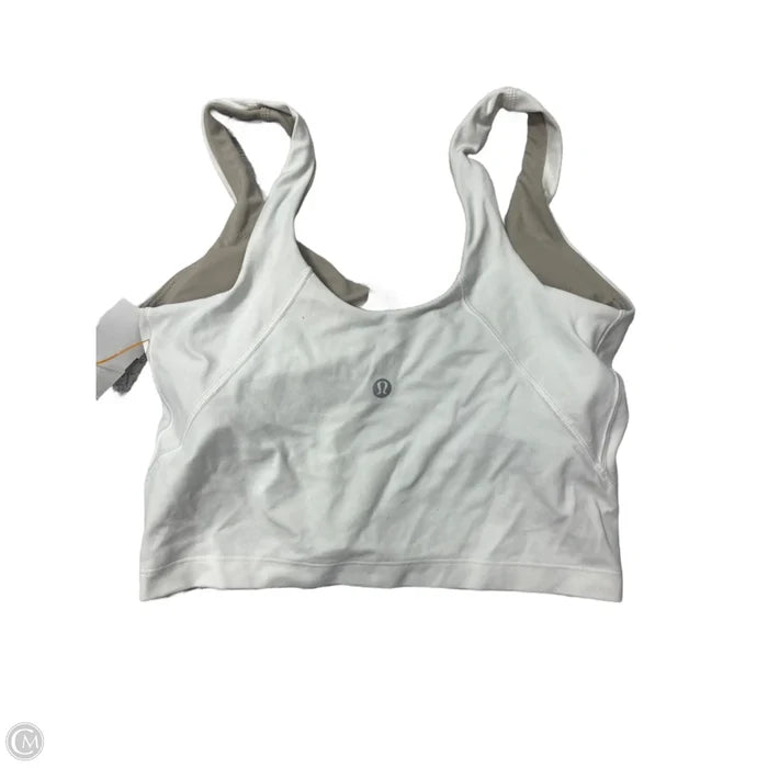 Athletic Tank Top By Lululemon In White, Size: S