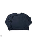 Athletic Top Long Sleeve Collar By Athleta In Black, Size: S
