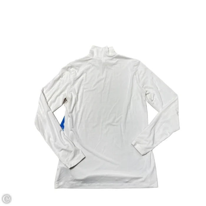 Athletic Top Long Sleeve Collar By Athleta In White, Size: S