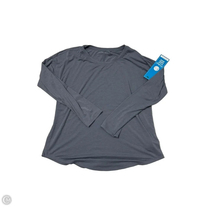 Athletic Top Long Sleeve Crewneck By Athleta In Grey, Size: M