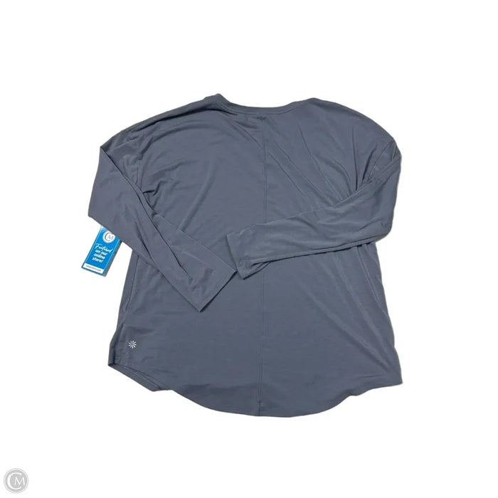 Athletic Top Long Sleeve Crewneck By Athleta In Grey, Size: M