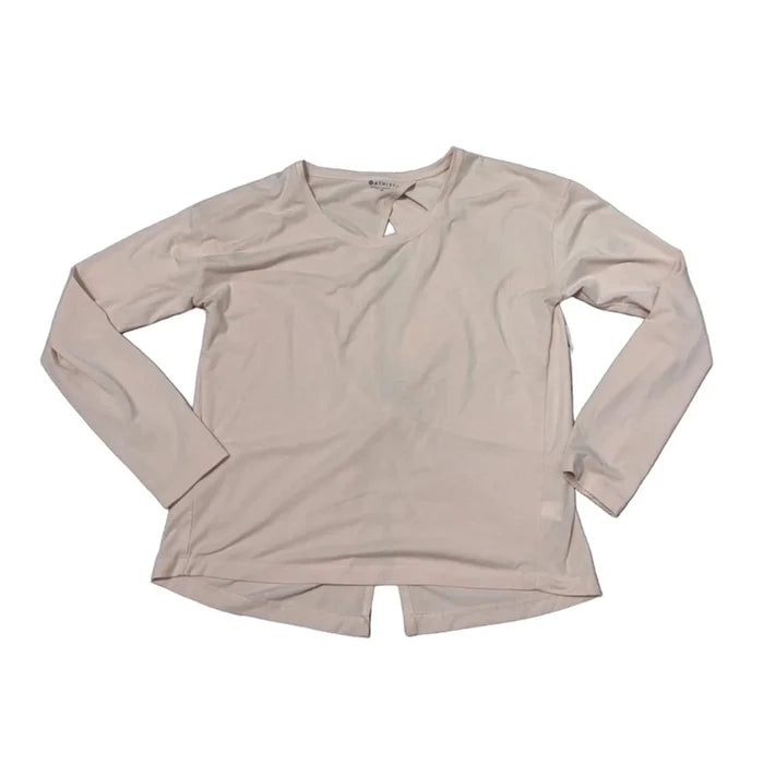Athletic Top Long Sleeve Crewneck By Athleta In Pink, Size: M