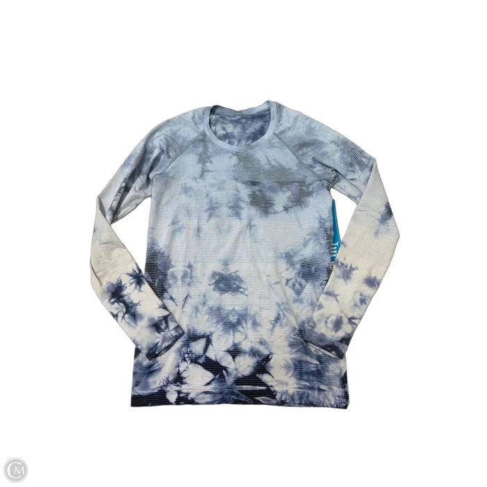 Athletic Top Long Sleeve Crewneck By Lululemon In Blue, Size: M
