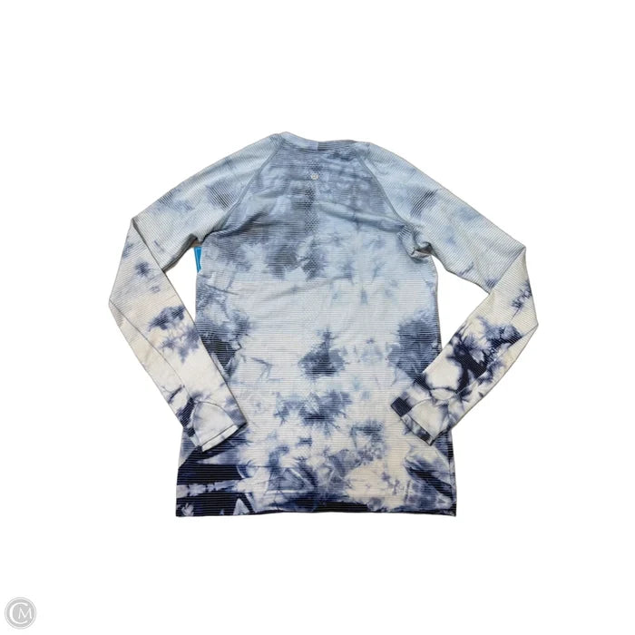 Athletic Top Long Sleeve Crewneck By Lululemon In Blue, Size: M