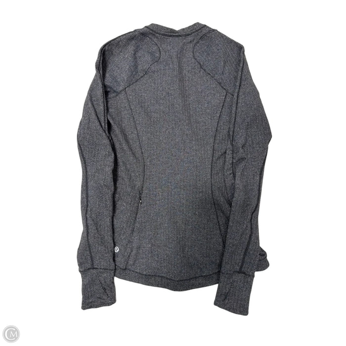 Athletic Top Long Sleeve Crewneck By Lululemon In Grey, Size: 8