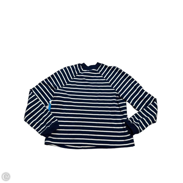 Athletic Top Long Sleeve Crewneck By Lululemon In Striped Pattern, Size: M