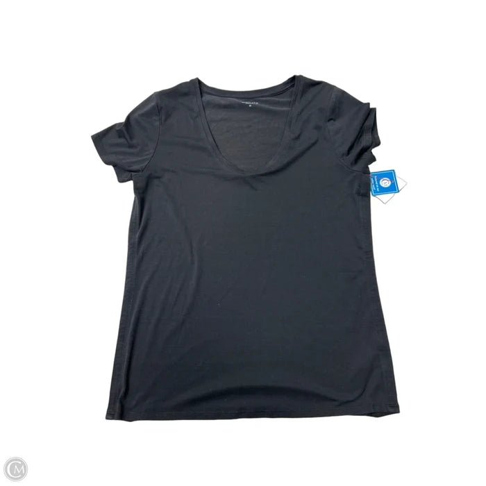 Athletic Top Short Sleeve By Athleta In Black, Size: M