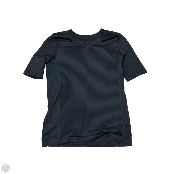 Athletic Top Short Sleeve By Athleta In Black, Size: S