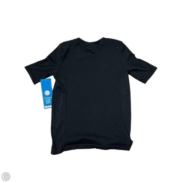 Athletic Top Short Sleeve By Athleta In Black, Size: S