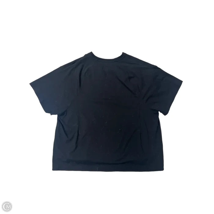 Athletic Top Short Sleeve By Athleta In Black, Size: Xl