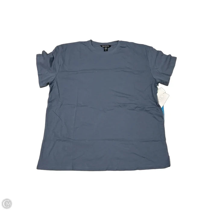 Athletic Top Short Sleeve By Athleta In Blue, Size: L